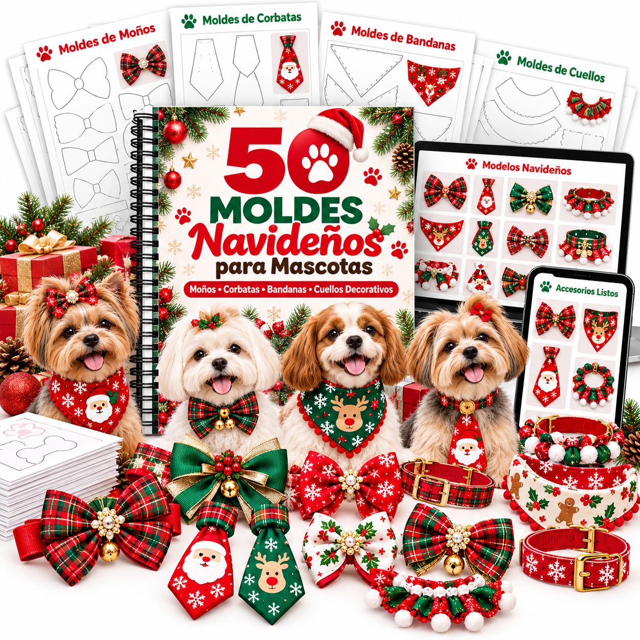 50 Moldes Navideños para Mascotas 🎄