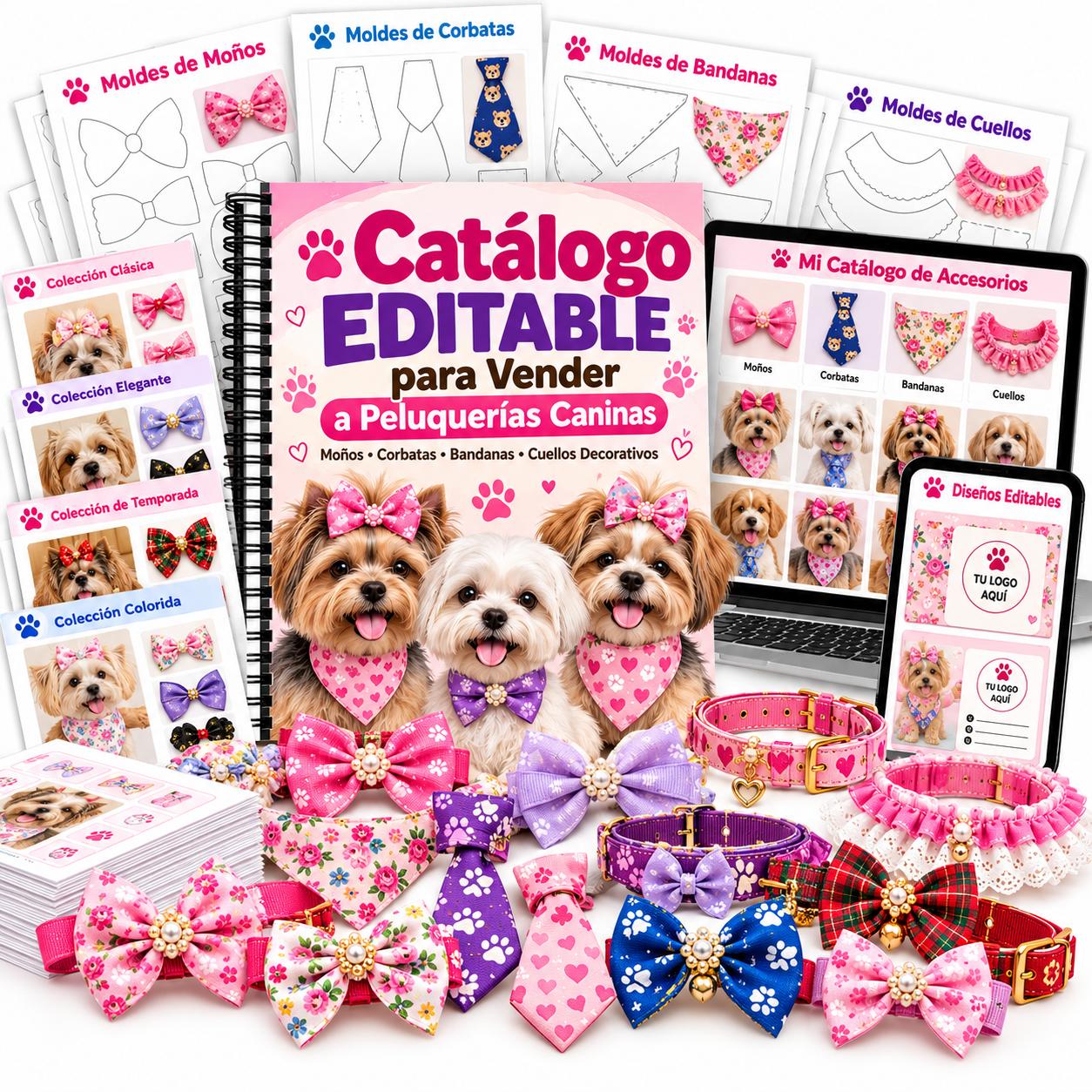 Catálogo Editable para Vender a Peluquerías Caninas 📱